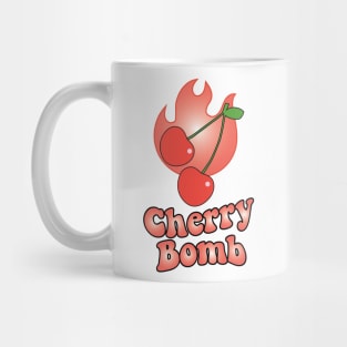 Cherry Bomb and Coral Flaming Design Mug